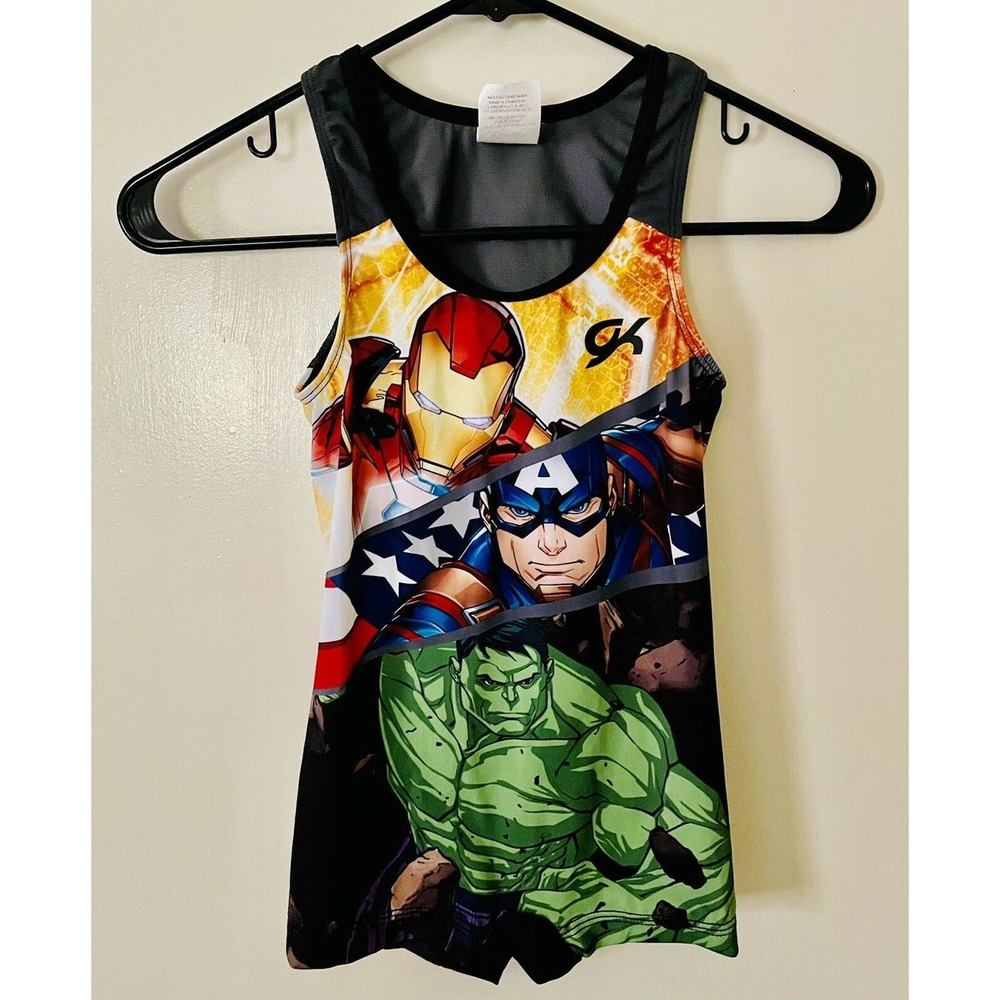 Marvel Superheroes One Piece Swimsuit Kids Sz CL